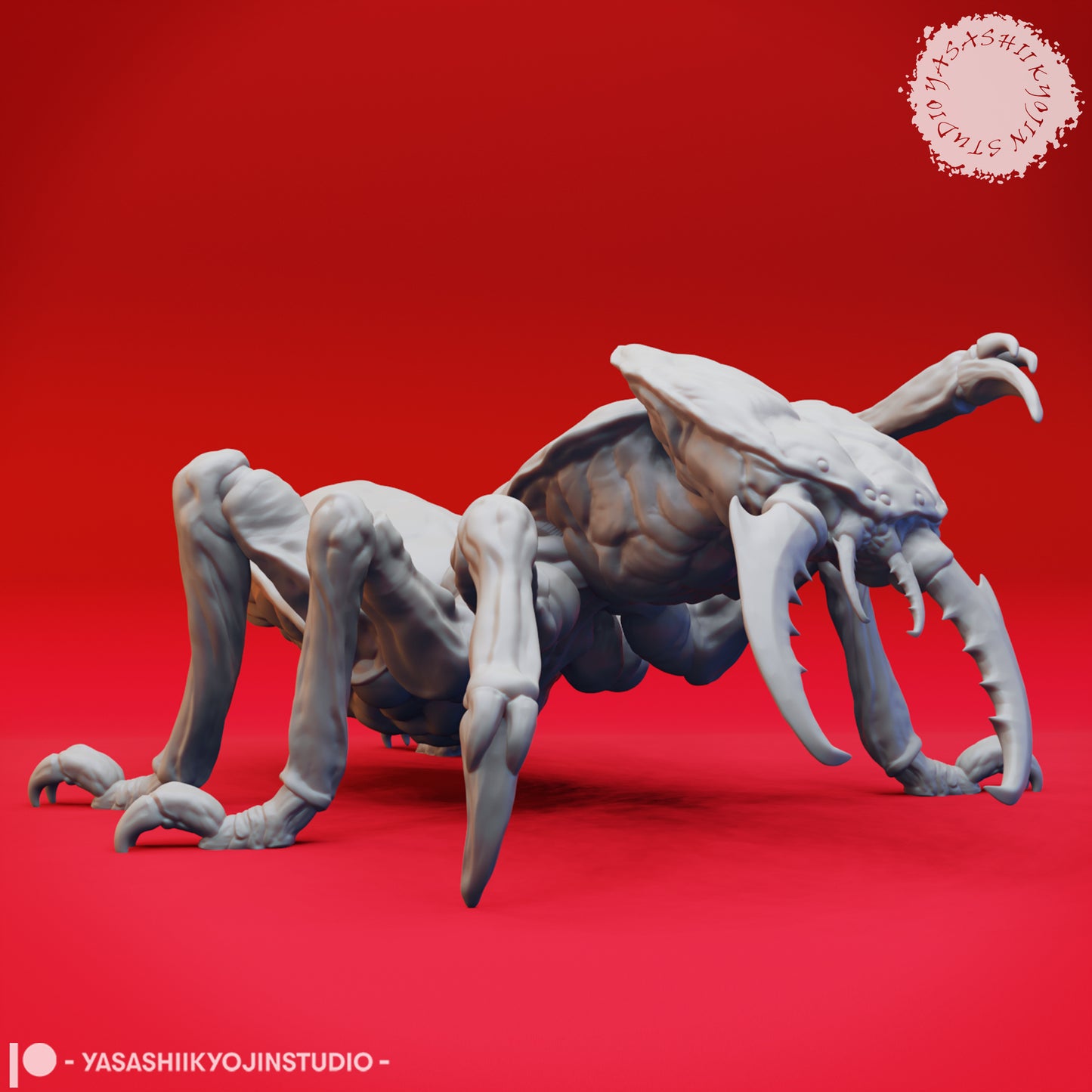 Ankheg - Crawling - 3D Printed Mini for Tabletop Gaming, Dungeons and Dragons, Pathfinder, Kings of War and other RPG's