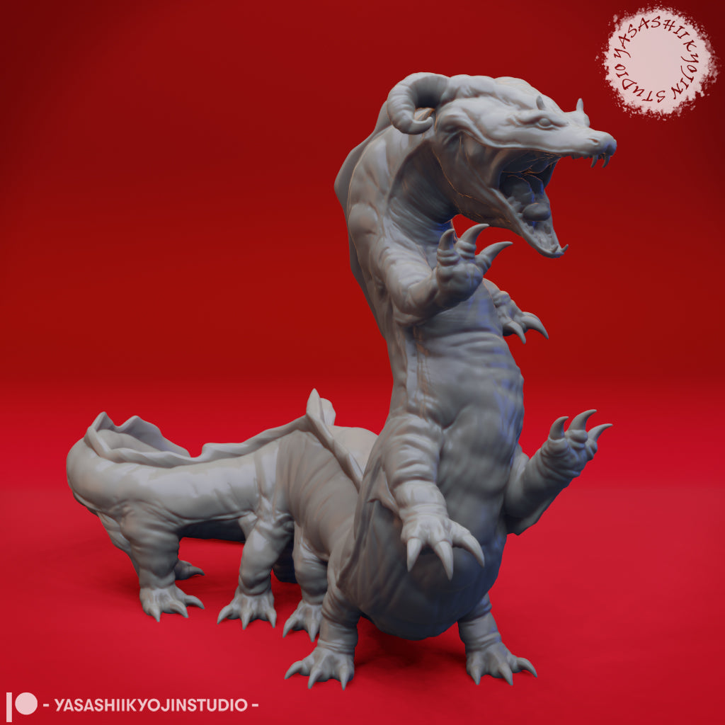 Behir - 3D Printed Mini for Tabletop Gaming, Dungeons and Dragons, Pathfinder, Kings of War and other RPG's