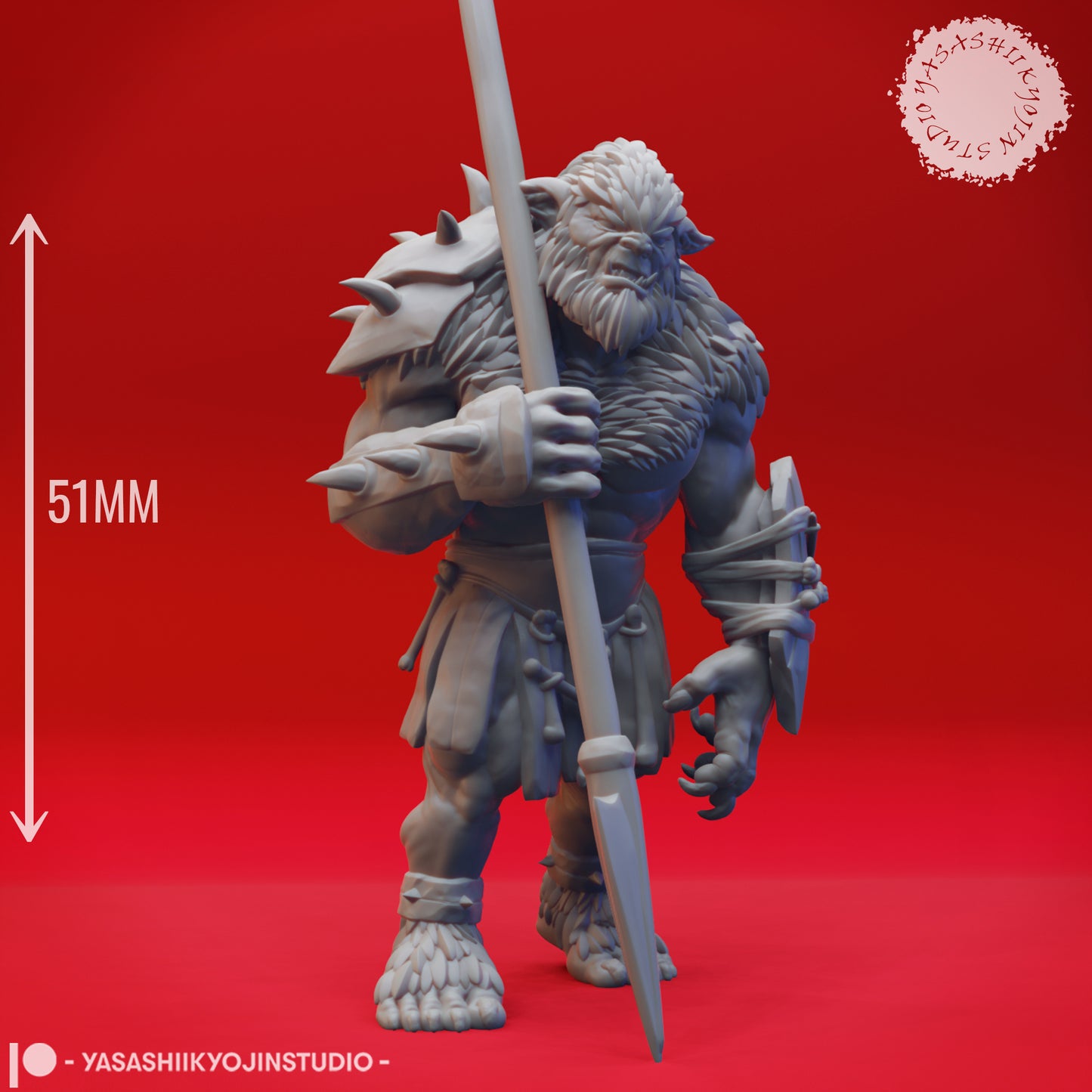 Bugbear Spear - Tabletop MIniature (Pre-Supported STL)