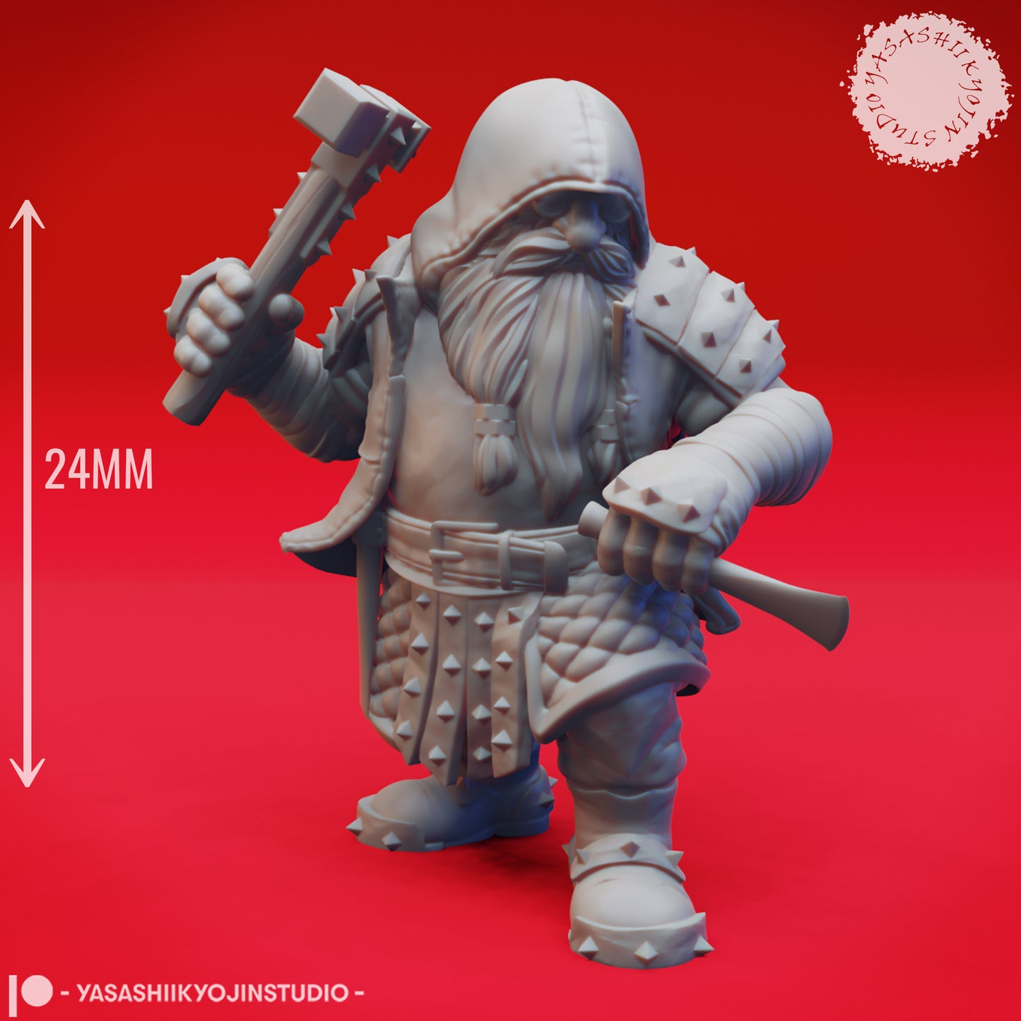 Duergar - Hammer - Tabletop Miniature (Pre-Supported STL)