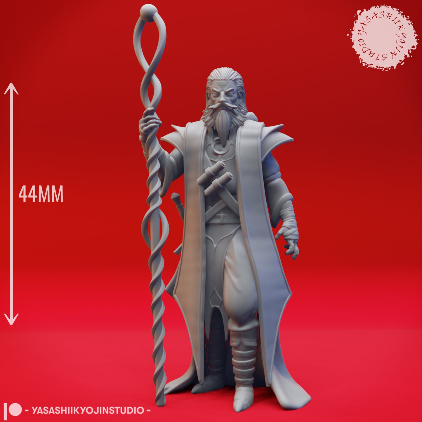 Evil Mage - Tabletop Miniature (Pre-Supported)
