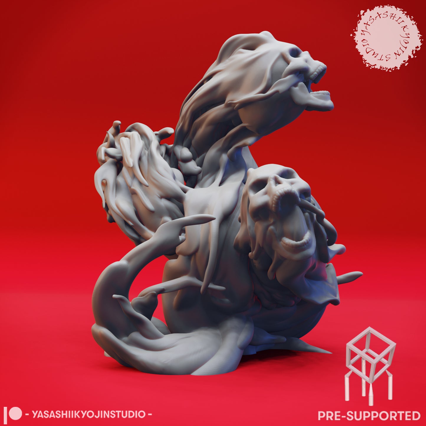 Flameskulls - Tabletop Miniatures (Pre-Supported STL)