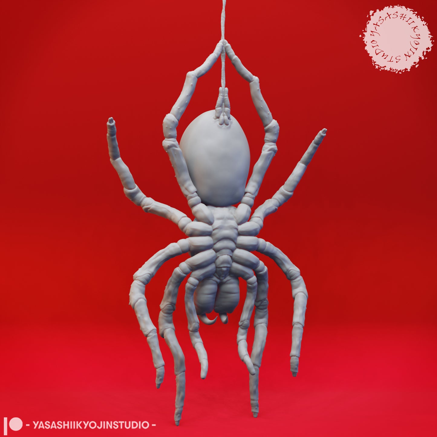 Giant Spider - Hanging - Tabletop Miniature (Pre-Supported STL)