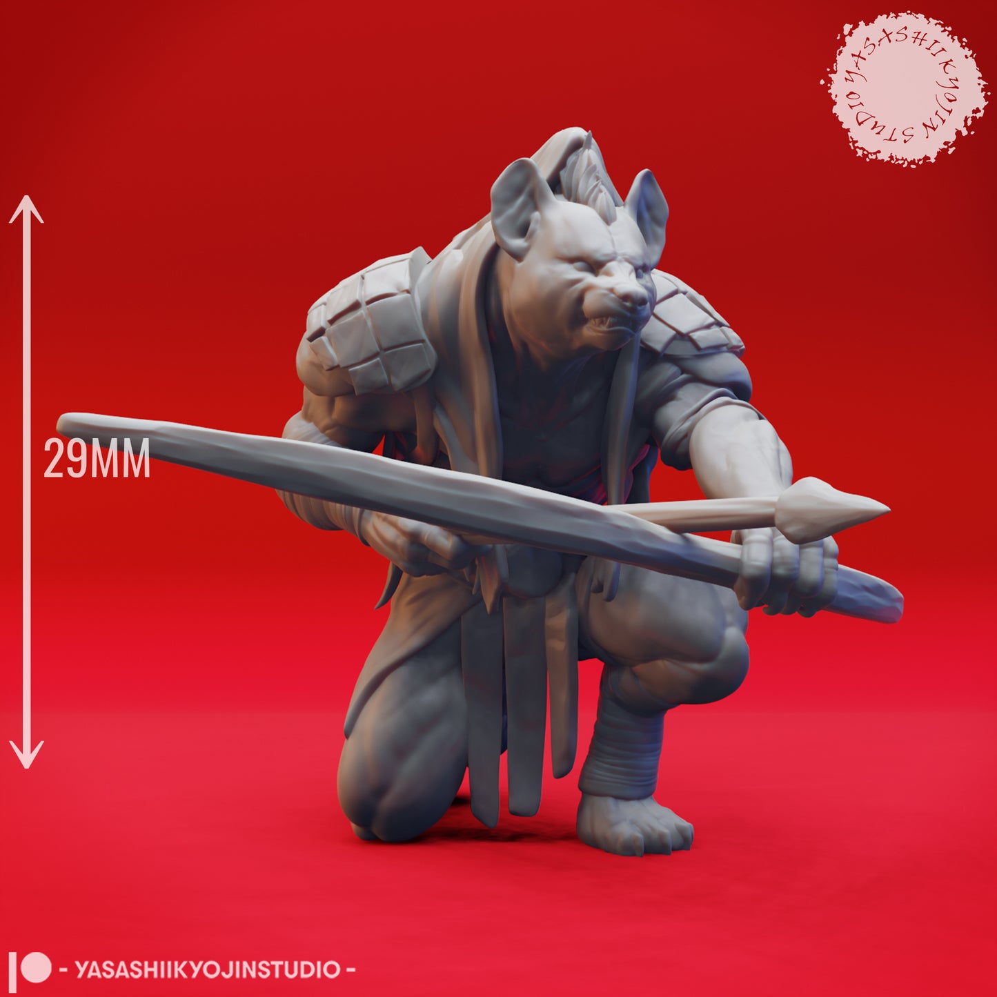 Gnoll Warband - Bundle - 3D Printed Minis for Tabletop Gaming, Dungeons and Dragons, Pathfinder, Kings of War and other RPG's