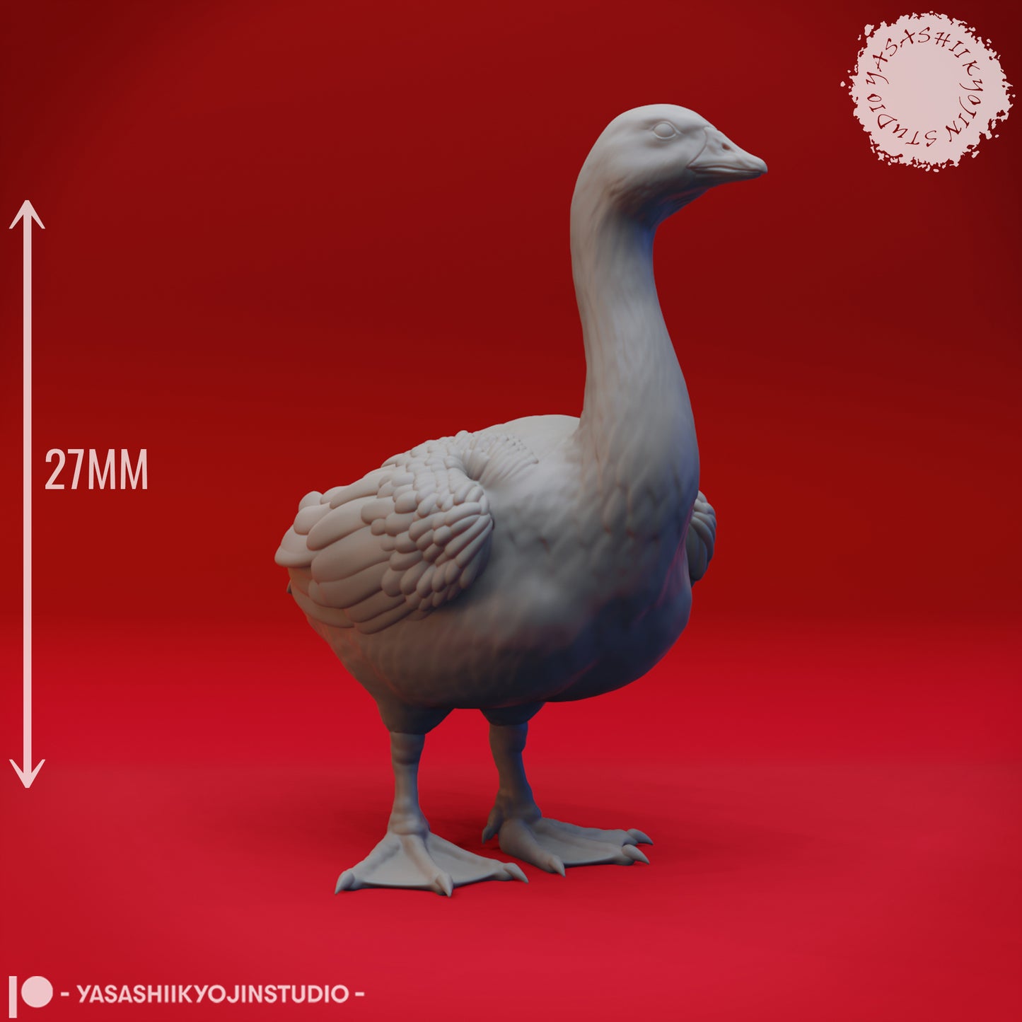 Goose - Tabletop Miniature (Pre-Supported STL)