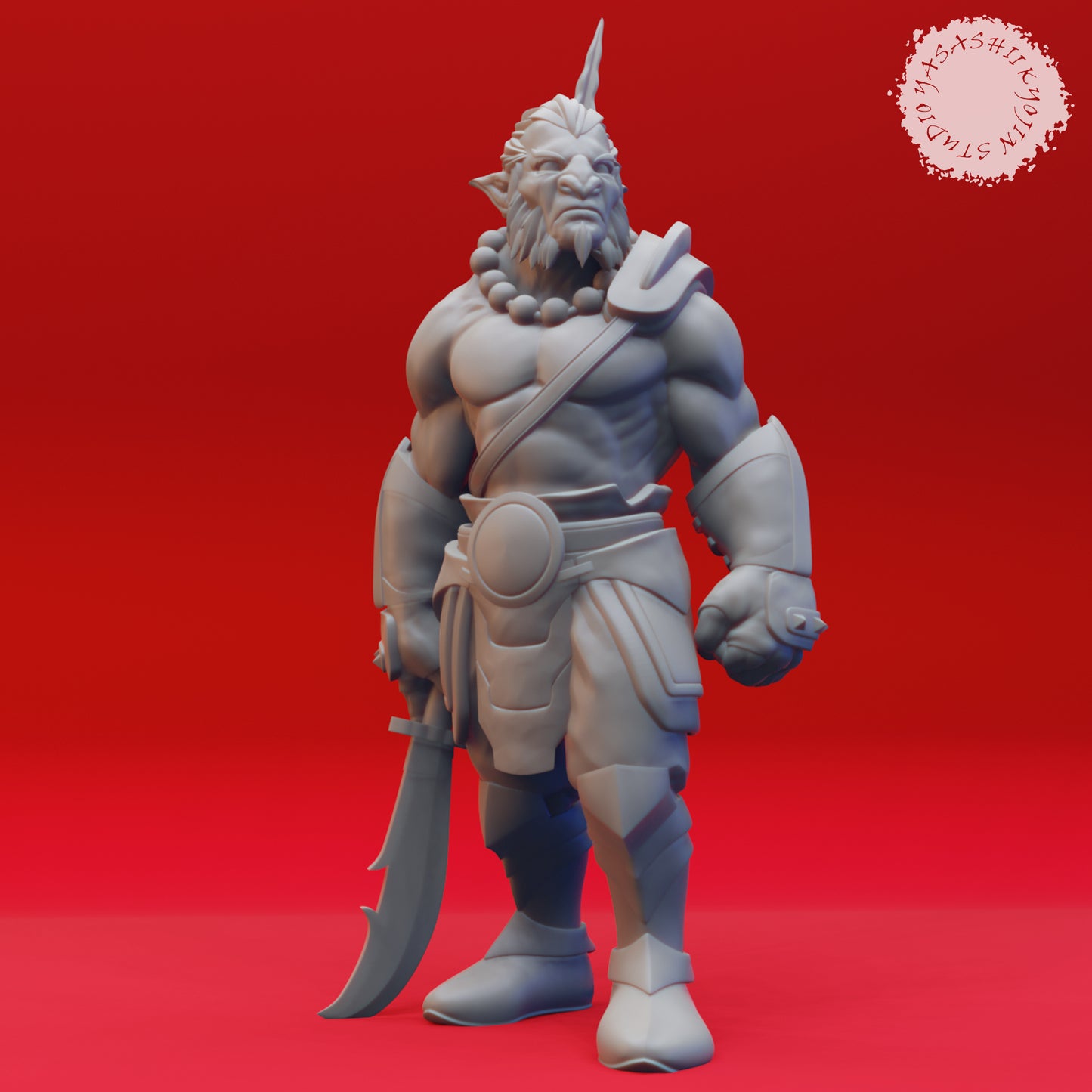 Hobgoblin - Halberd - 3D Printed Mini for Tabletop Gaming, Dungeons and Dragons, Pathfinder, Kings of War and other RPG's