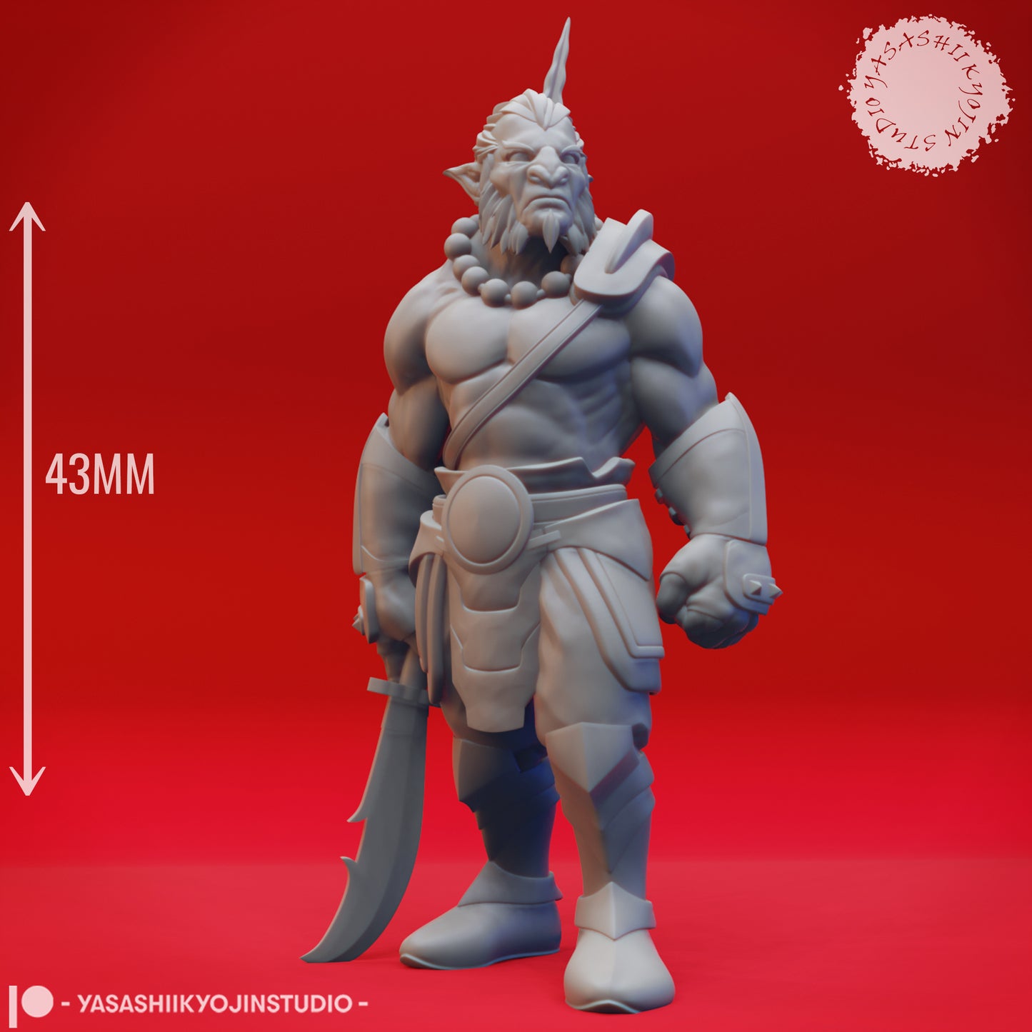 Hobgoblin - Halberd - Tabletop Miniature (Pre-Supported STL)
