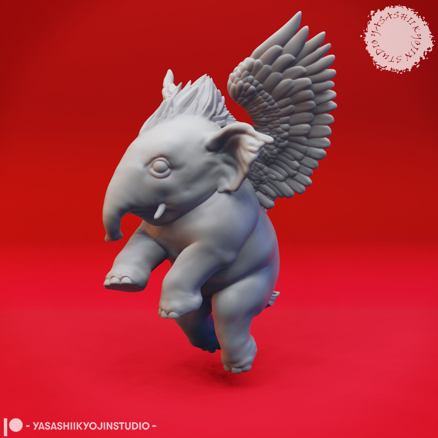 Hollyphant - Floating - 3D Printed Mini for Tabletop Gaming, Dungeons and Dragons, Pathfinder, Kings of War and other RPG's