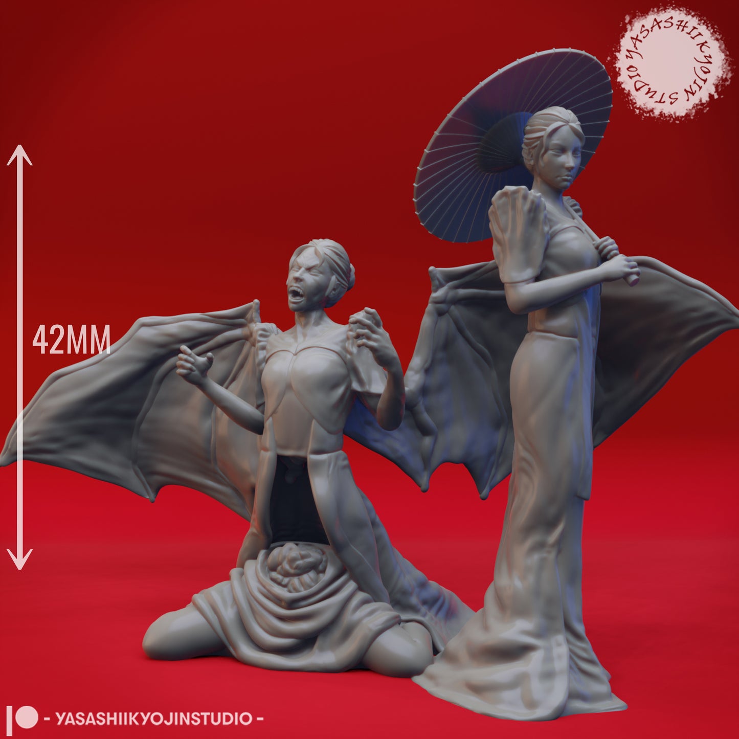Manananggal - 3D Printed Mini for Tabletop Gaming, Dungeons and Dragons, Pathfinder, Kings of War and other RPG's (Copy)