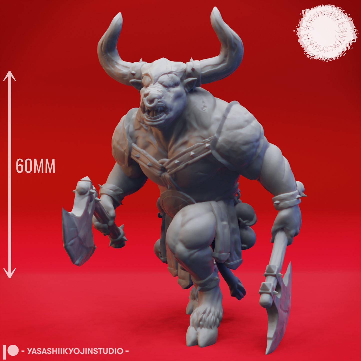 Minotaur Warband - Bundle - 3D Printed Mini for Tabletop Gaming, Dungeons and Dragons, Pathfinder, Kings of War and other RPG's