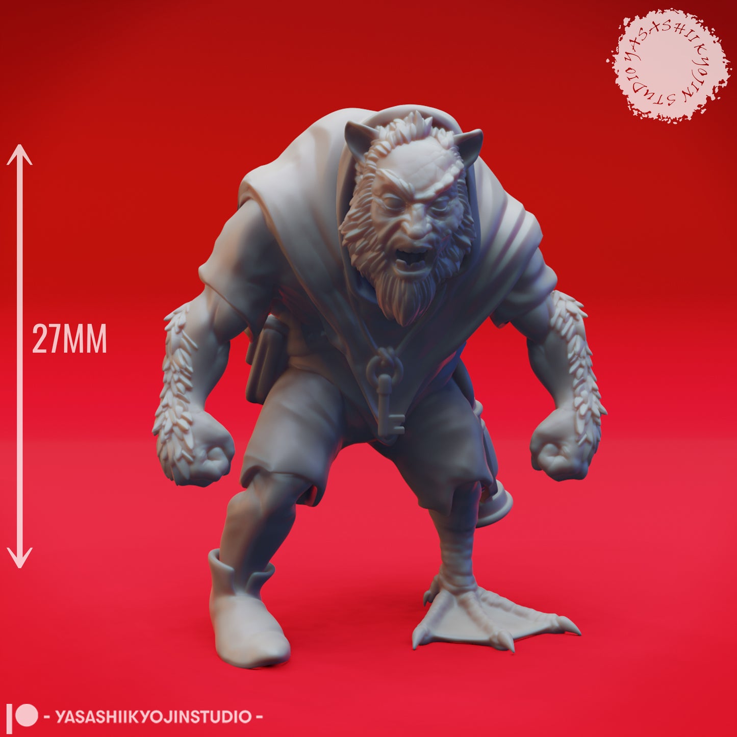 Mongrelfolk - Cyrus - Tabletop Miniature (Pre-Supported STL)
