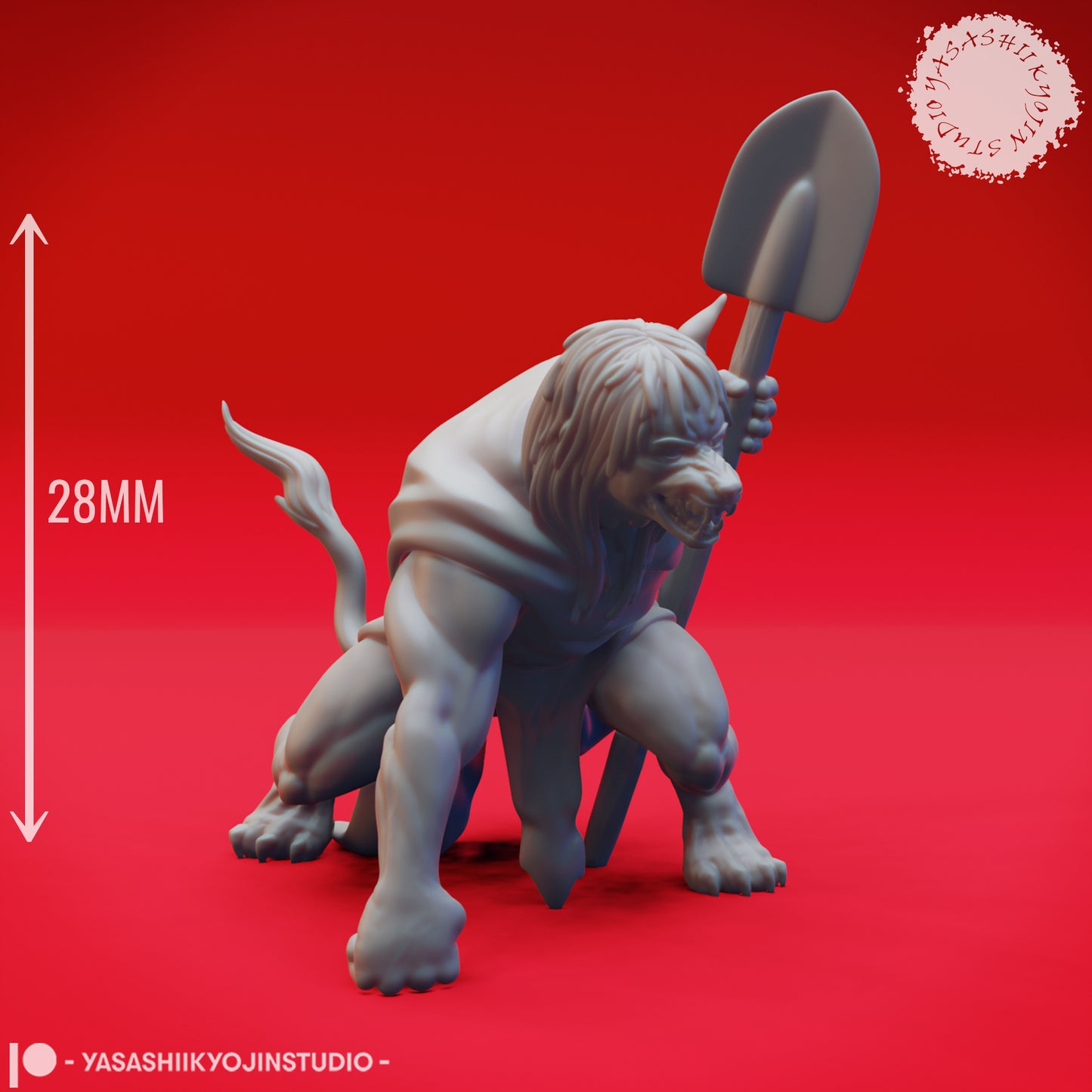 Mongrelfolk - The Belviews - Agro - Bundle - 3D Printed Mini for Tabletop Gaming, Dungeons and Dragons, Pathfinder, Kings of War and other RPG's