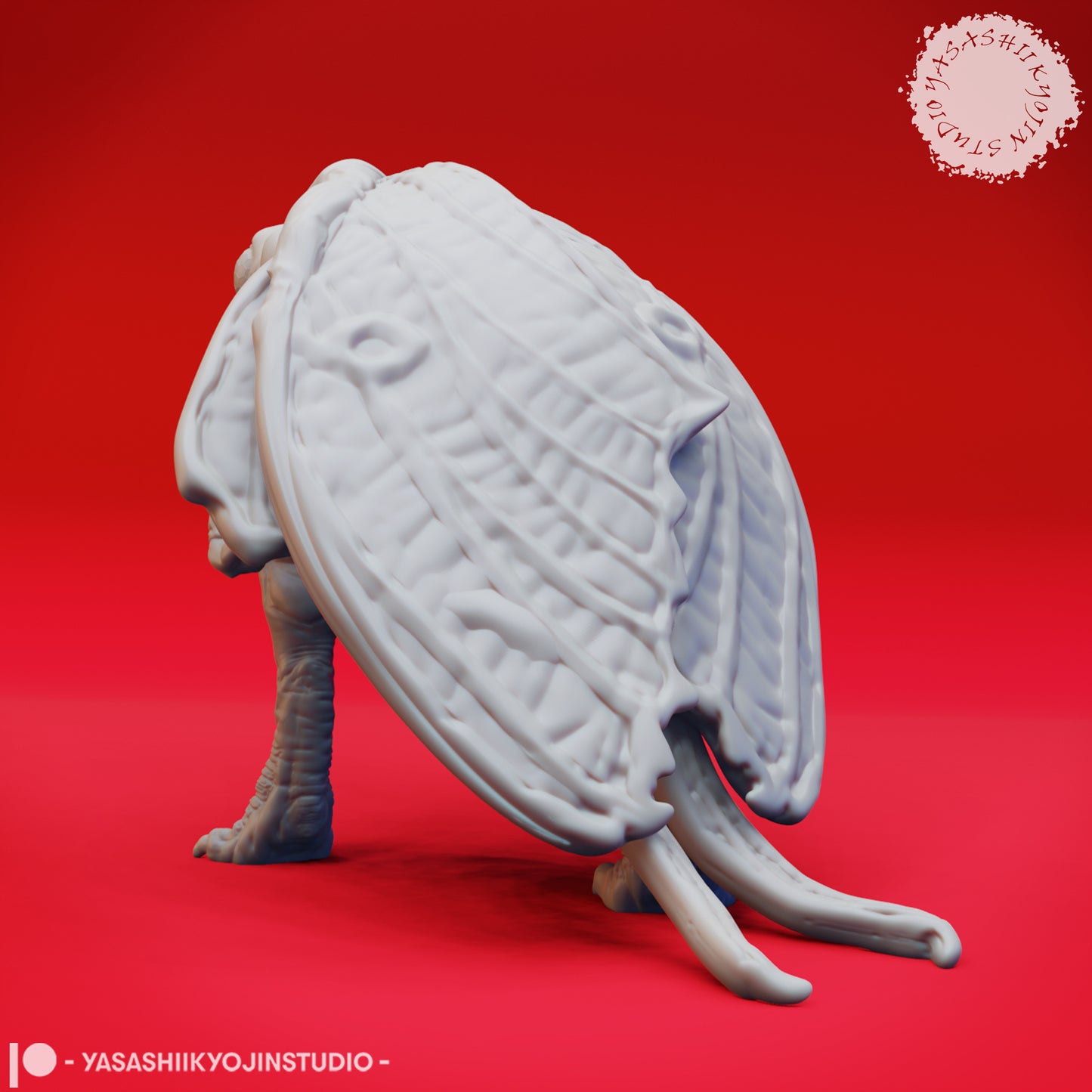Mothman - Stalking - 3D Printed Mini for Tabletop Gaming, Dungeons and Dragons, Pathfinder, Kings of War and other RPG's