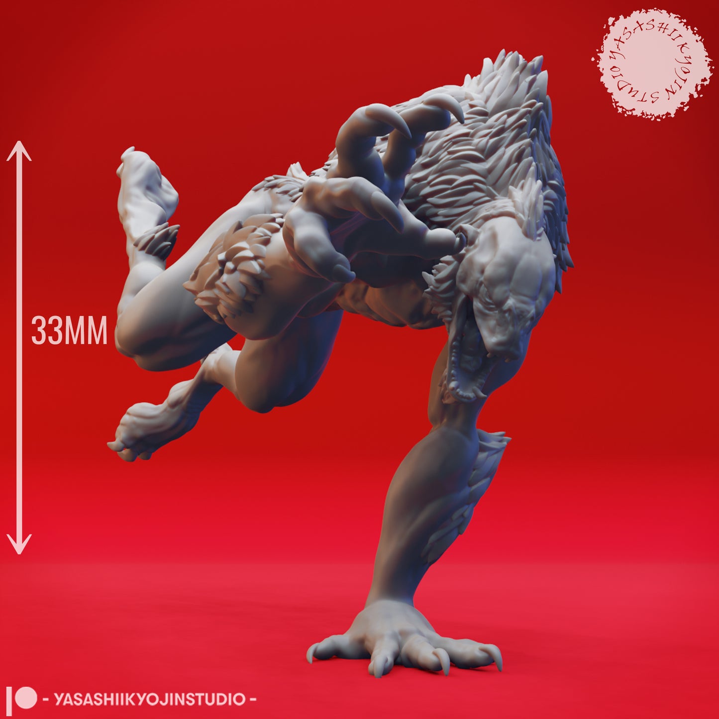 Quaggoth - Lunging - Tabletop Miniatures (Pre-Supported STL)