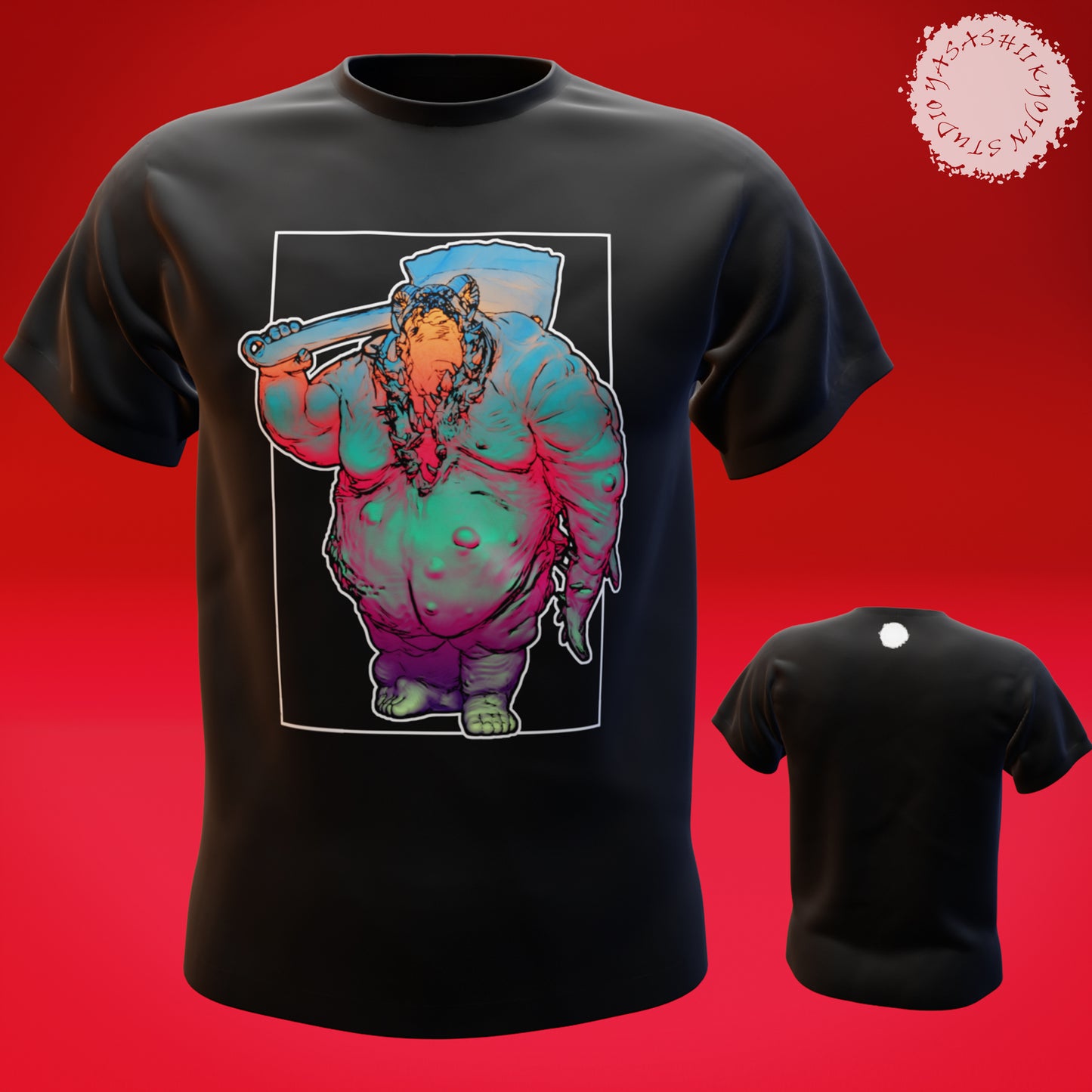 Fantasy T-shirt - Gluttony - Tabletop Gaming, Dungeons and Dragons, Pathfinder, Kings of War and other RPG's