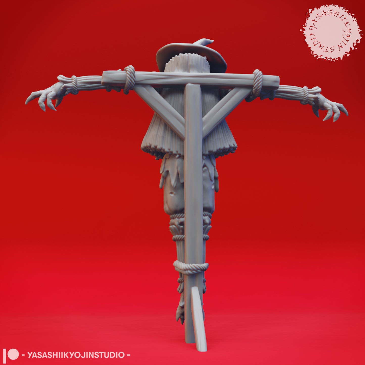 Scarecrow - Field - 3D Printed Minis for Tabletop Gaming, Dungeons and Dragons, Pathfinder, Kings of War and other RPG's