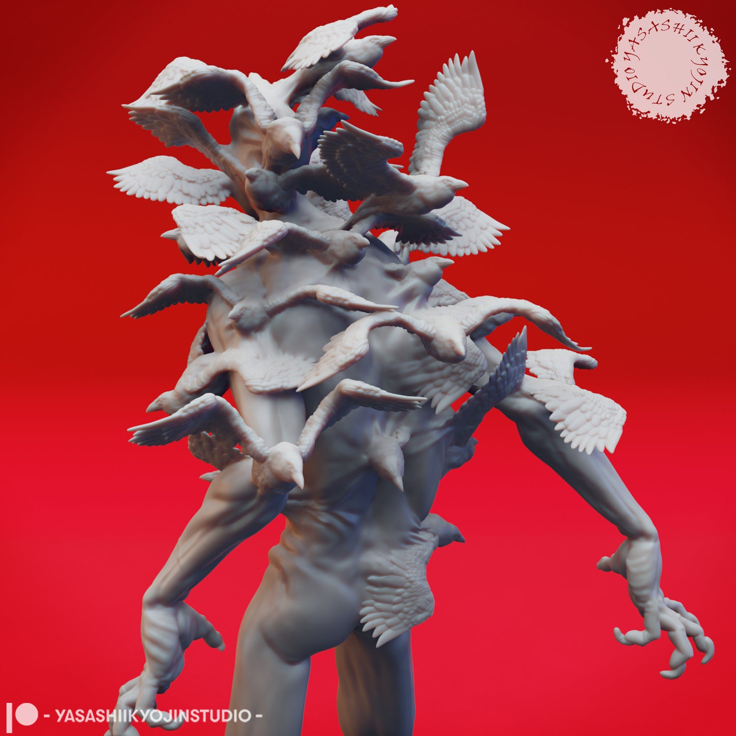 Shrike Fiend - 3D Printed Mini for Tabletop Gaming, Dungeons and Dragons, Pathfinder, Kings of War and other RPG's