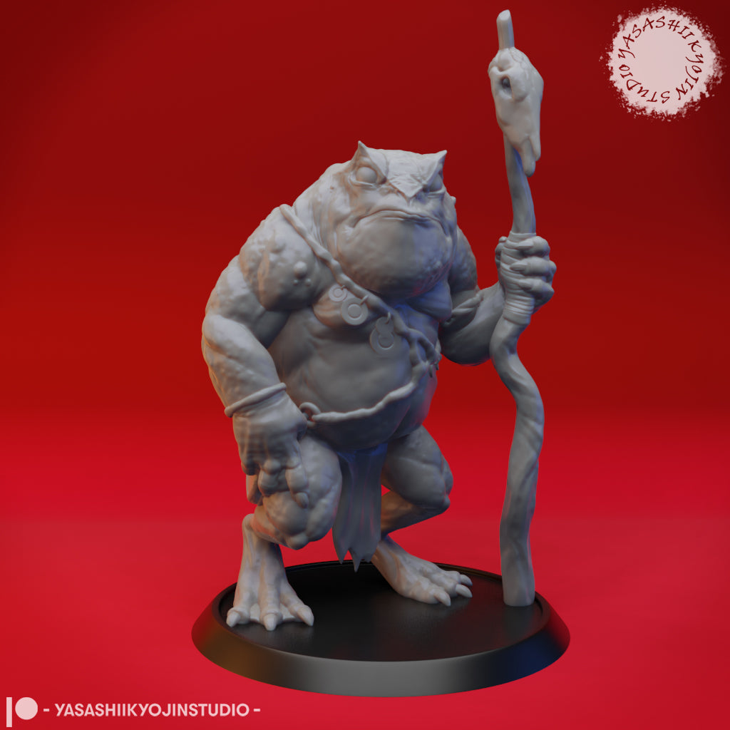 Slaad - Green - 3D Printed Mini for Tabletop Gaming, Dungeons and Dragons, Pathfinder, Kings of War and other RPG's
