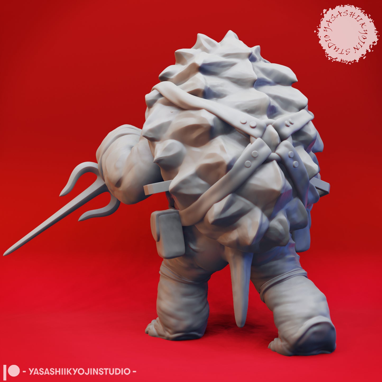 Tortle - Dual Sai - Tabletop Miniatures (Pre-Supported STL)