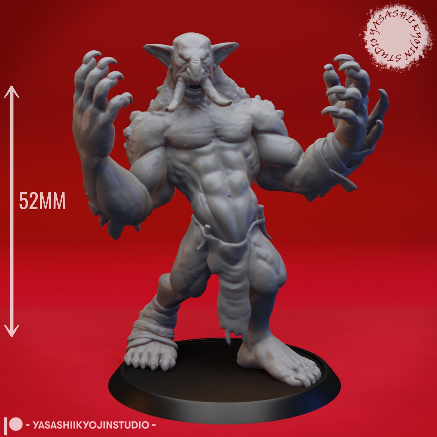 Troll - Screamer - Tabletop Miniature (Pre-Supported STL)