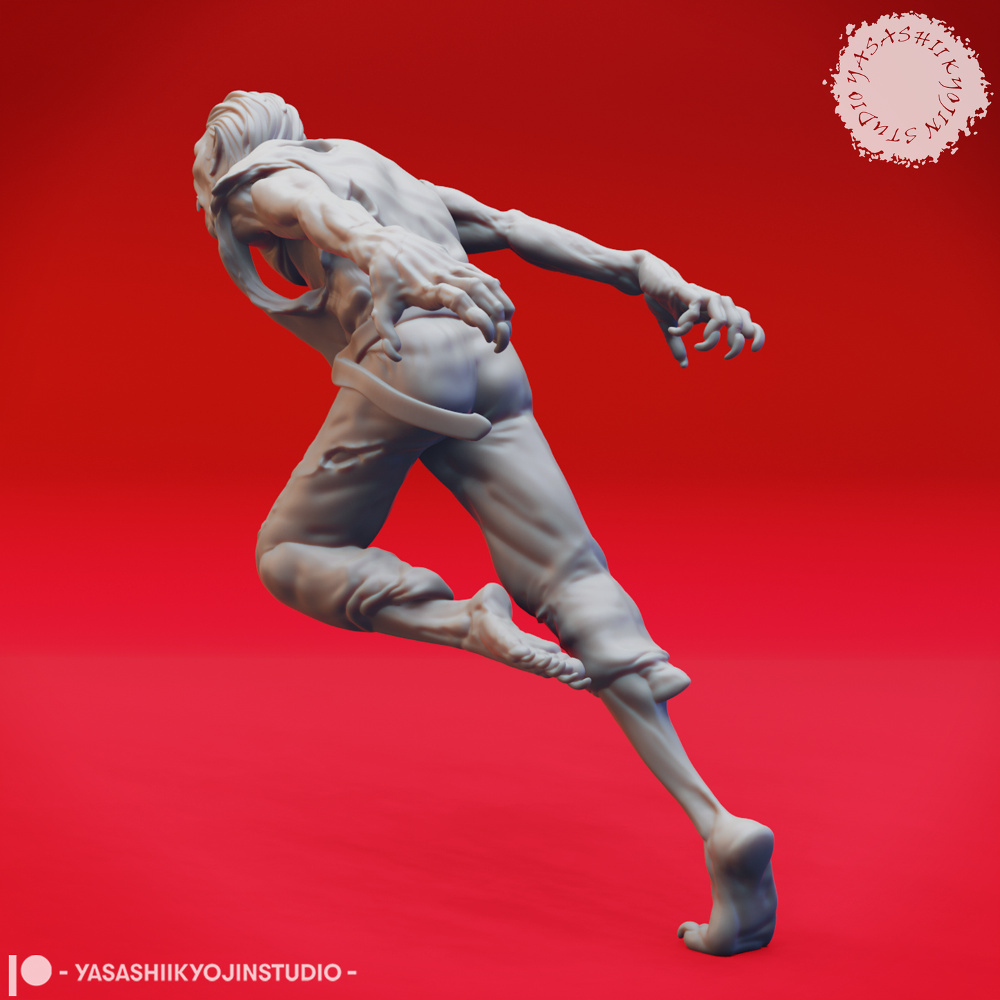 Vampire Spawn - Sprinting - 3D Printed Minis for Tabletop Gaming, Dungeons and Dragons, Pathfinder, Kings of War and other RPG's