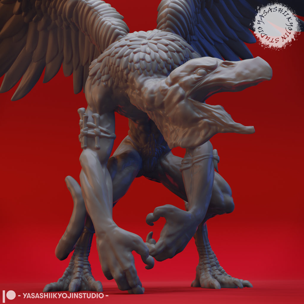 Vrock - 3D Printed Mini for Tabletop Gaming, Dungeons and Dragons, Pathfinder, Kings of War and other RPG's