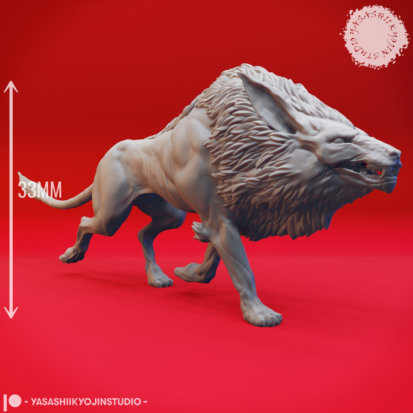 Worg - Wandering - Tabletop Miniature STL