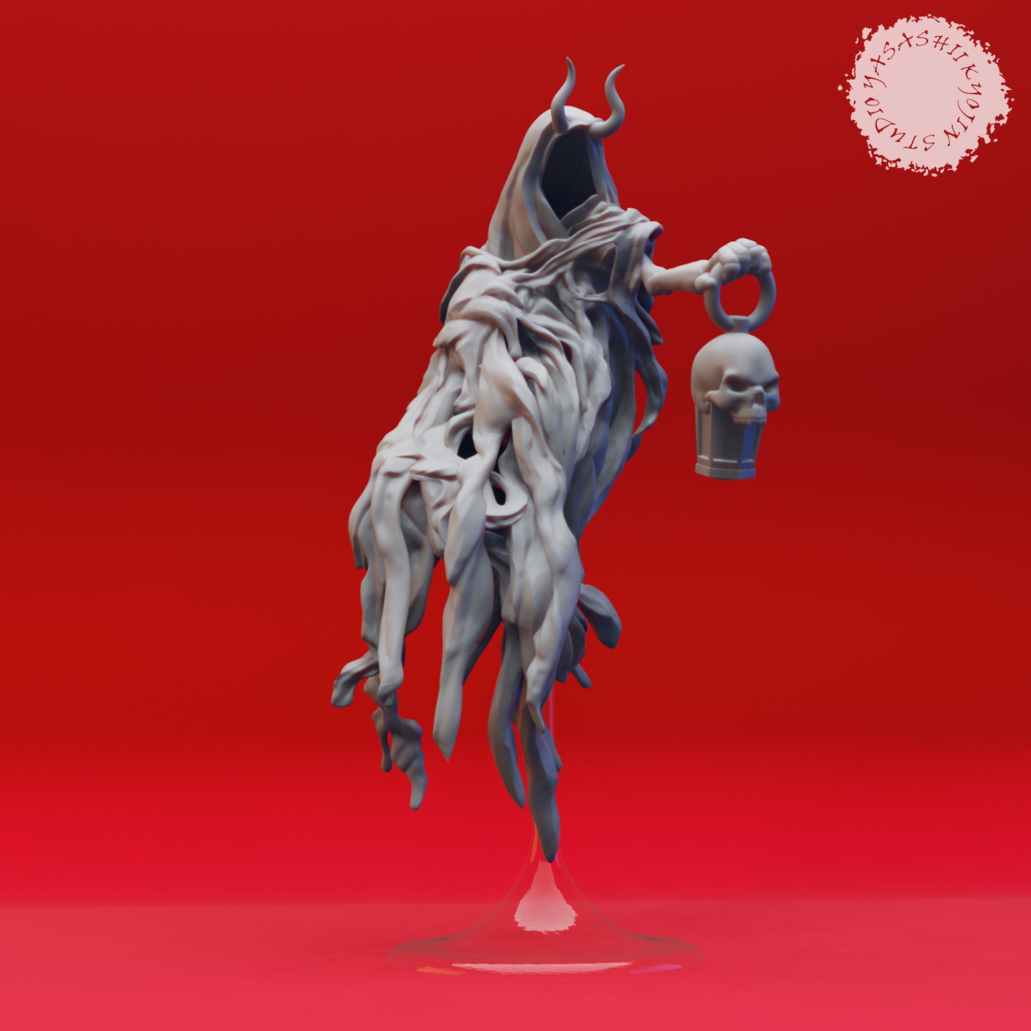 Wraith - Lantern - 3D Printed Mini for Tabletop Gaming, Dungeons and Dragons, Pathfinder, Kings of War and other RPG's