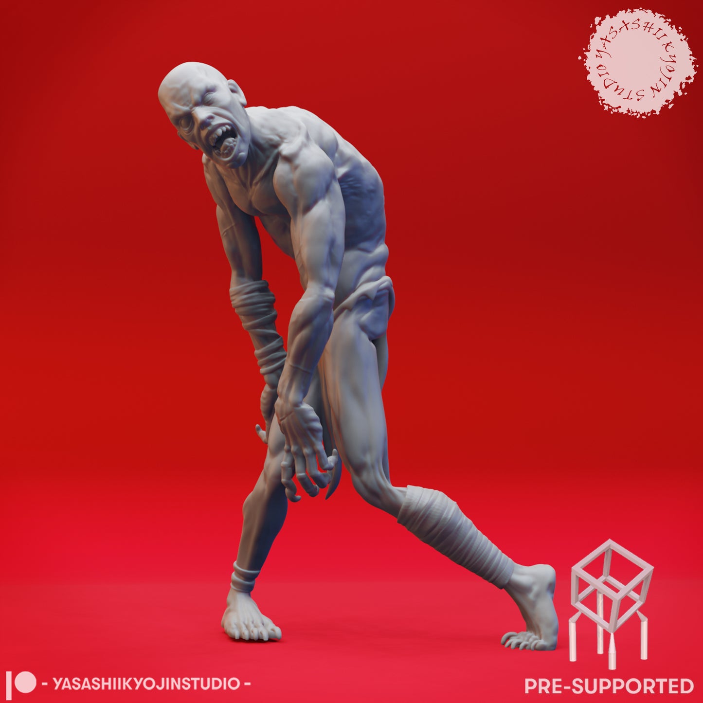 Ghoul Mob - Tabletop Miniatures (Pre-Supported)