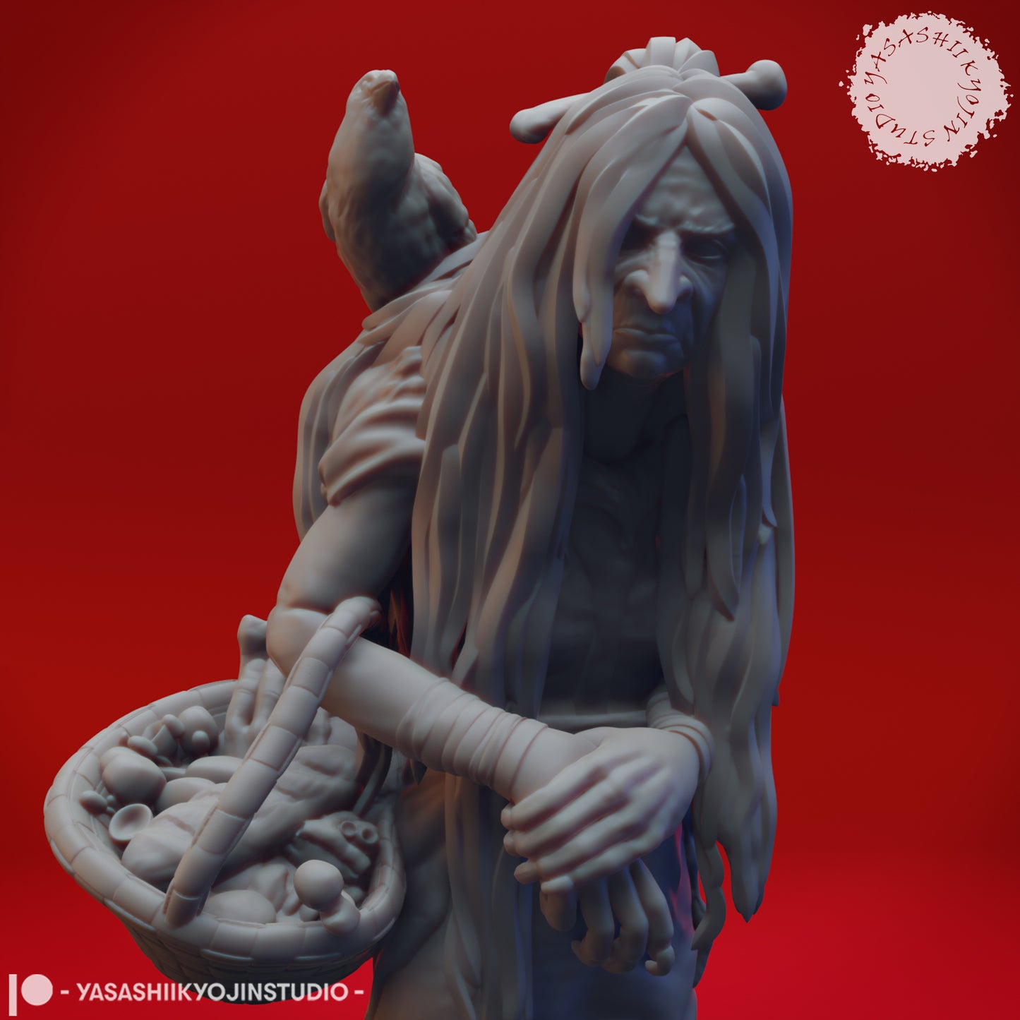 Green Hag - Tabletop Miniature STL