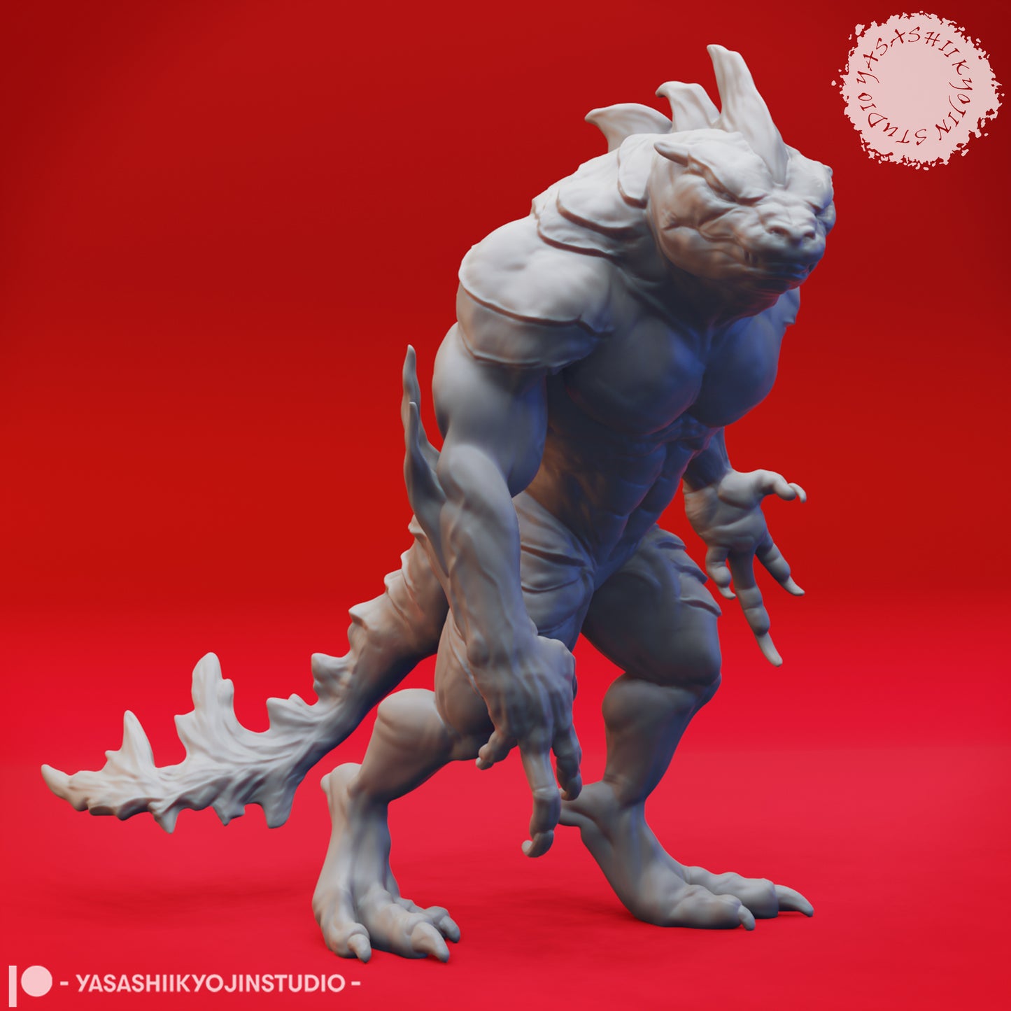 Troglodyte Mob - Tabletop Miniature (Pre-Supported STL)