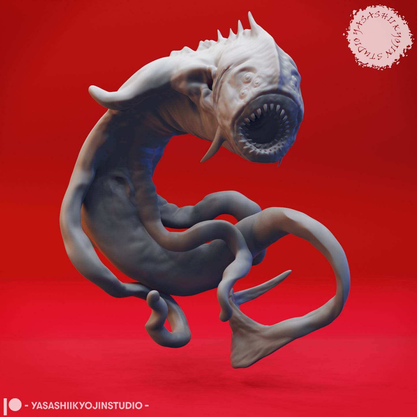 Aboleth - 3D Printed Mini for Tabletop Gaming, Dungeons and Dragons, Pathfinder, Kings of War and other RPG's
