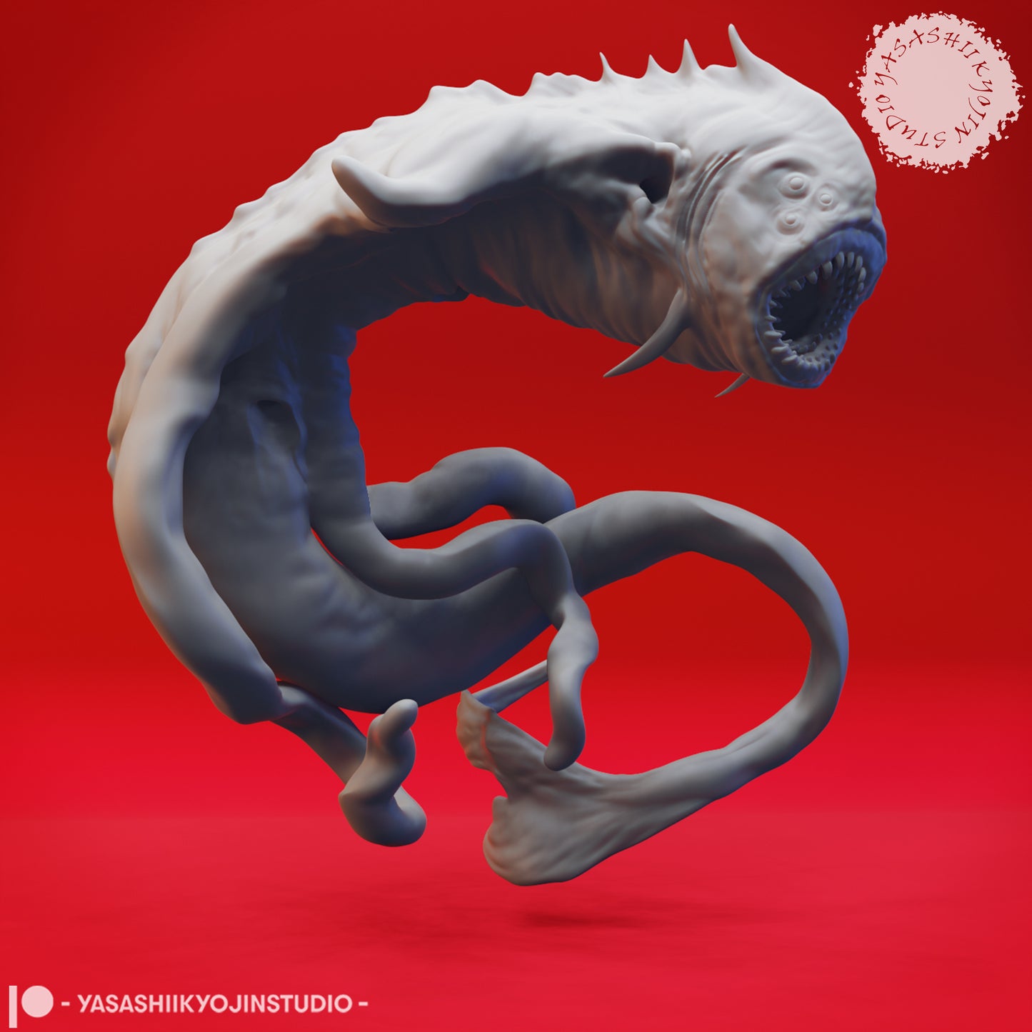 Aboleth - 3D Printed Mini for Tabletop Gaming, Dungeons and Dragons, Pathfinder, Kings of War and other RPG's