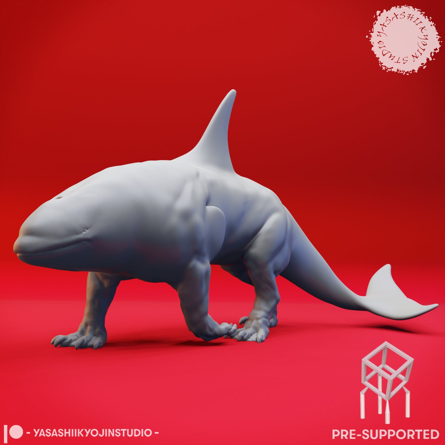Wandering Akhlut - Tabletop Miniature (Pre-Supported STL)