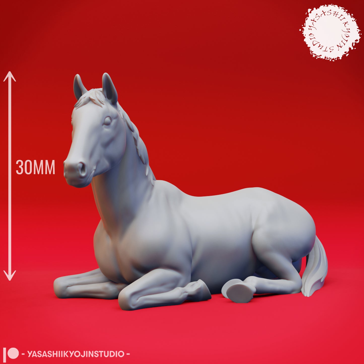 Horses - Bundle - 3D Printed Mini for Tabletop Gaming, Dungeons and Dragons, Pathfinder, Kings of War and other RPG's