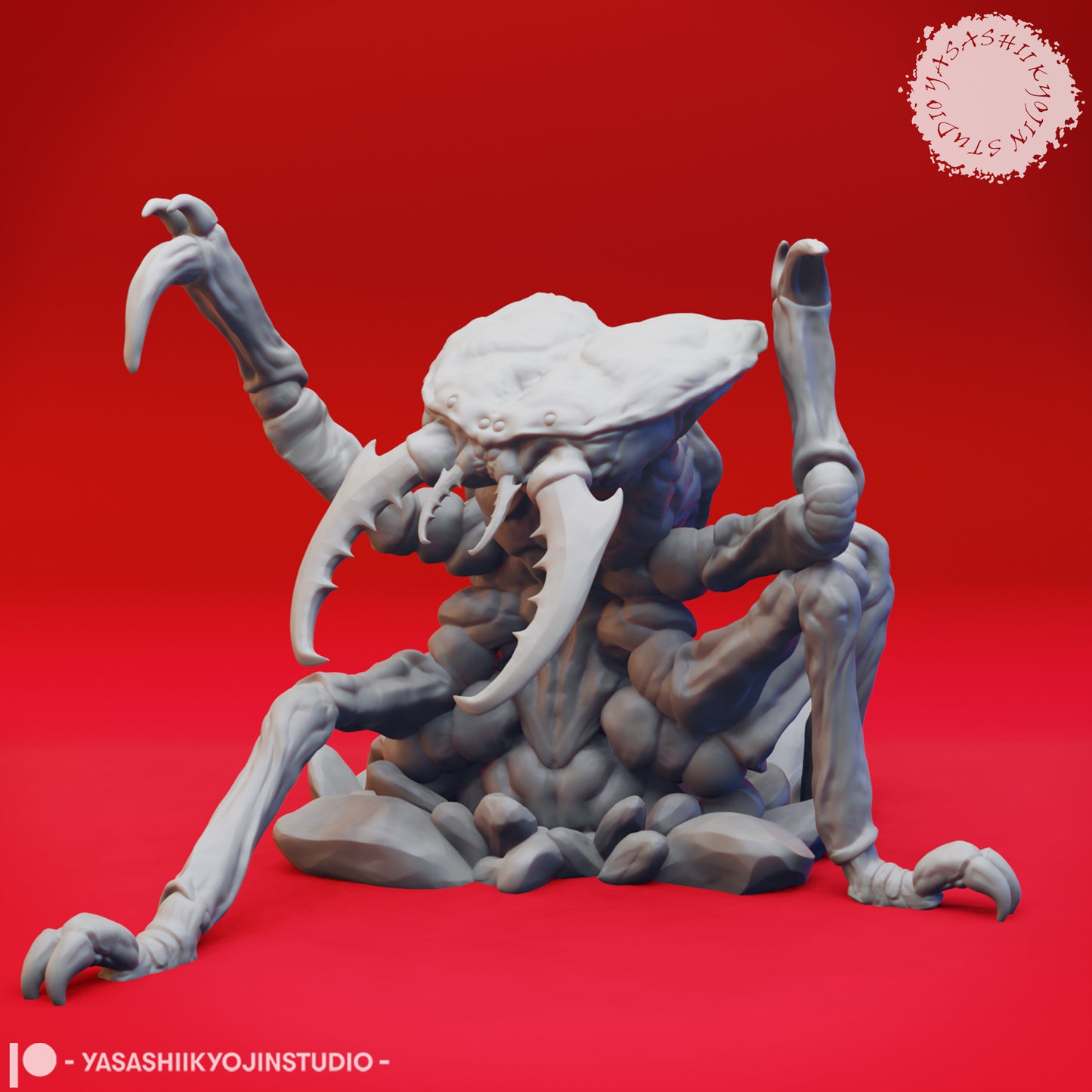 Ankheg - Bursting  - 3D Printed Mini for Tabletop Gaming, Dungeons and Dragons, Pathfinder, Kings of War and other RPG's