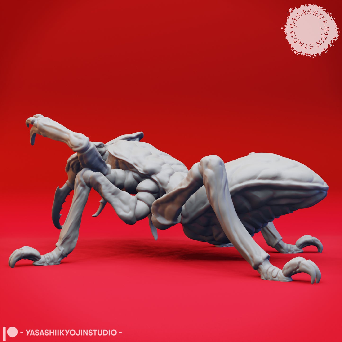 Ankheg - Crawling  - 3D Printed Mini for Tabletop Gaming, Dungeons and Dragons, Pathfinder, Kings of War and other RPG's
