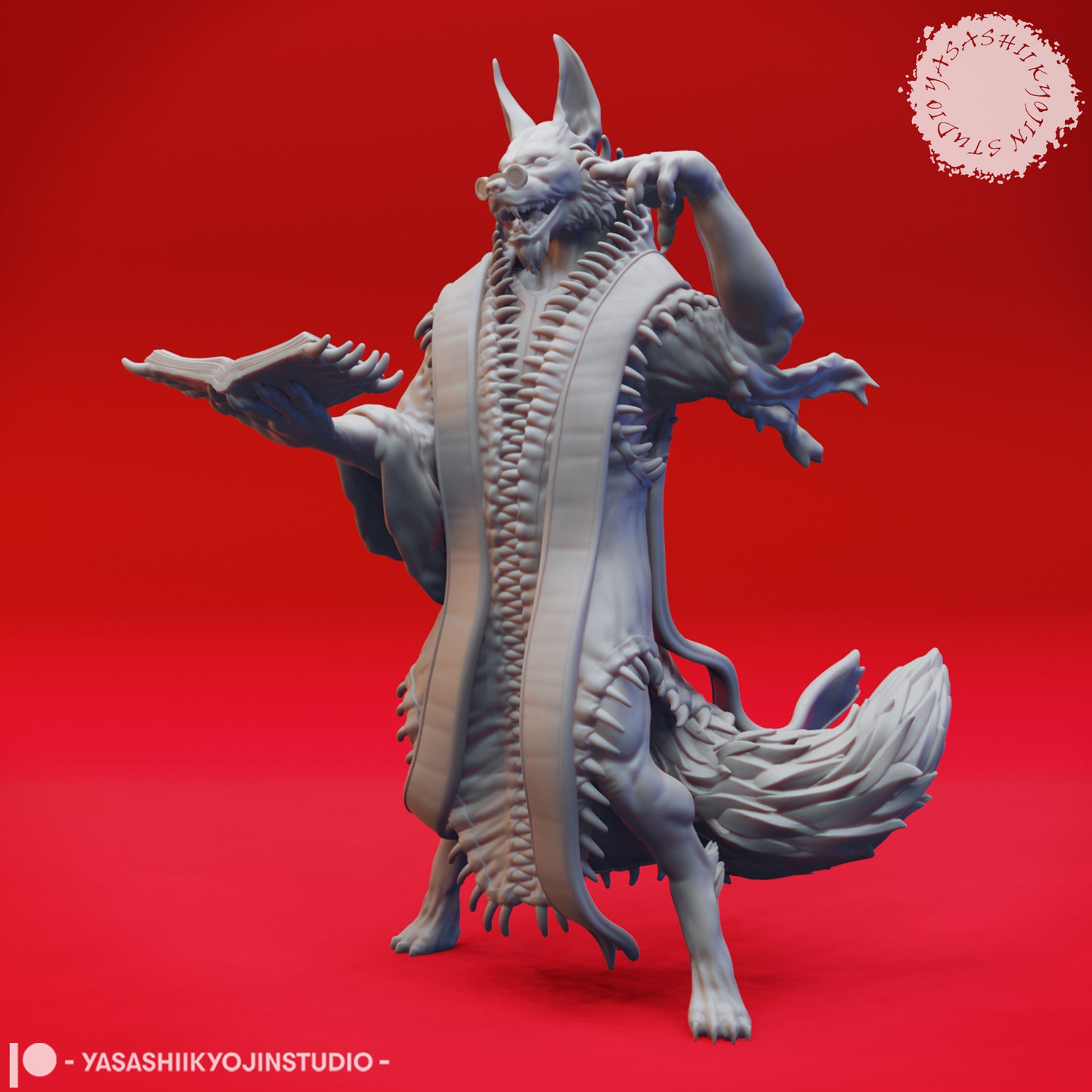 Arcanaloth - Spellcaster - Tabletop Miniature (Pre-Supported STL)
