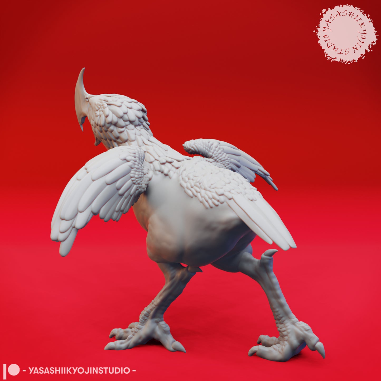 Axe Beak - Screeching - Tabletop Miniature (Pre-Supported)