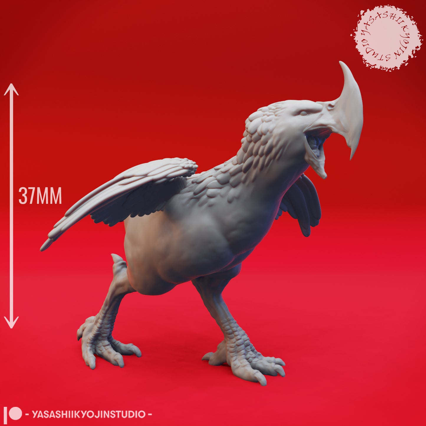 Axe Beak - Screeching - Tabletop Miniature (Pre-Supported)