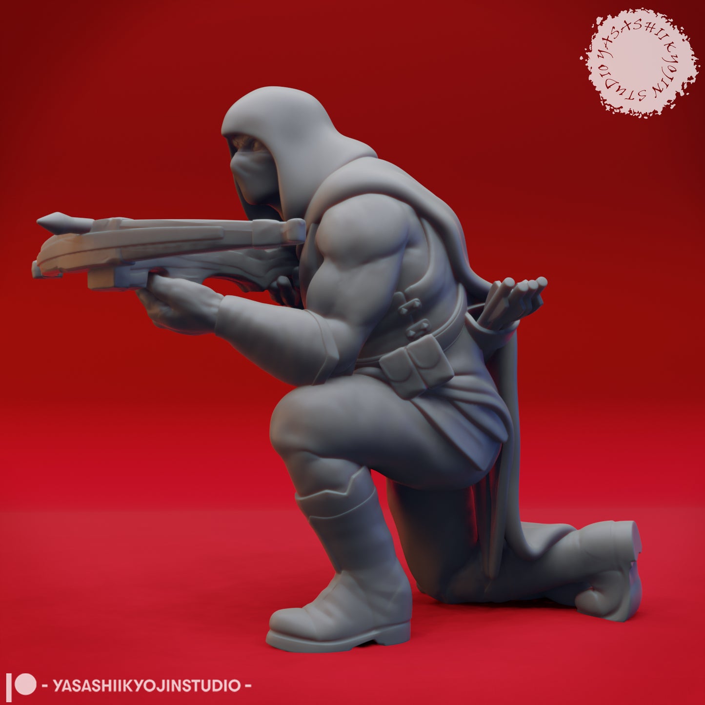 Bandit - Crossbow - 3D Printed Mini for Tabletop Gaming, Dungeons and Dragons, Pathfinder, Kings of War and other RPG's