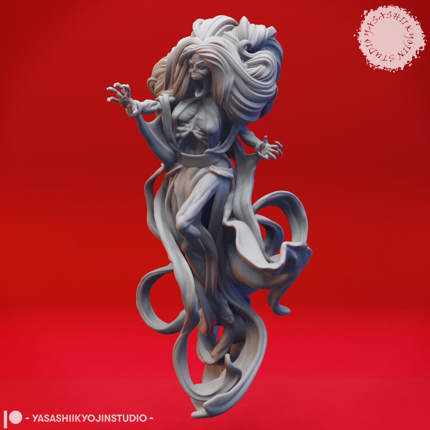Banshee - 3D Printed Mini for Tabletop Gaming, Dungeons and Dragons, Pathfinder, Kings of War and other RPG's