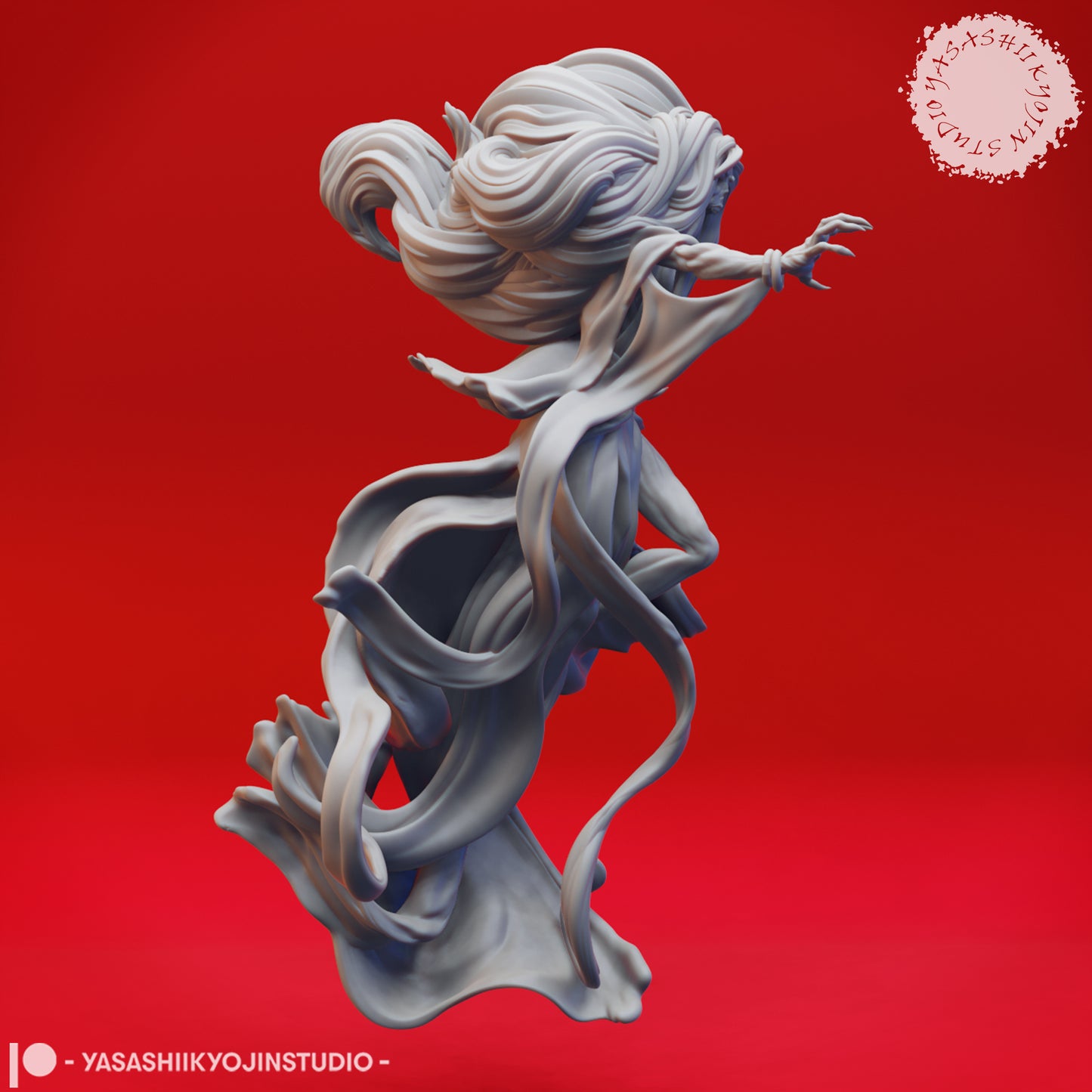 Banshee - 3D Printed Mini for Tabletop Gaming, Dungeons and Dragons, Pathfinder, Kings of War and other RPG's