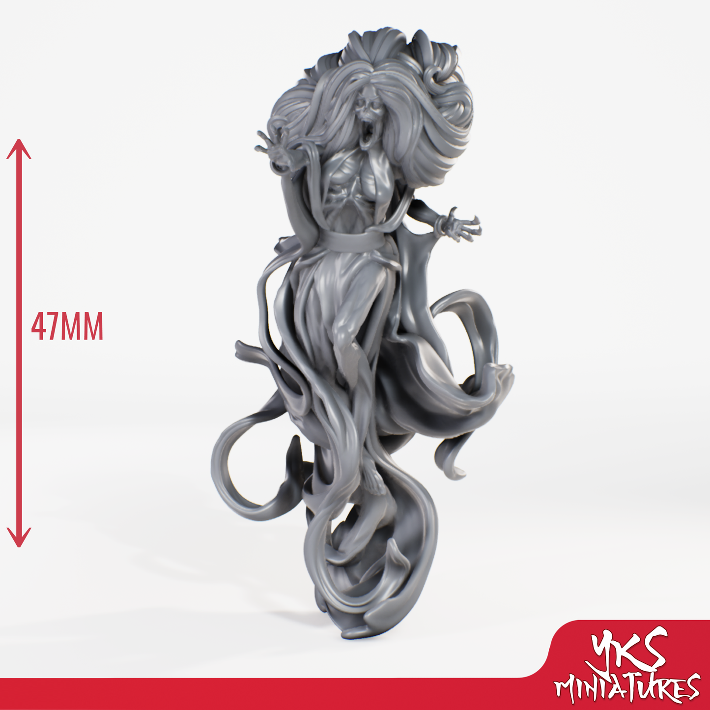Banshee - 3D Printed Mini for Tabletop Gaming, Dungeons and Dragons, Pathfinder, Kings of War and other RPG's