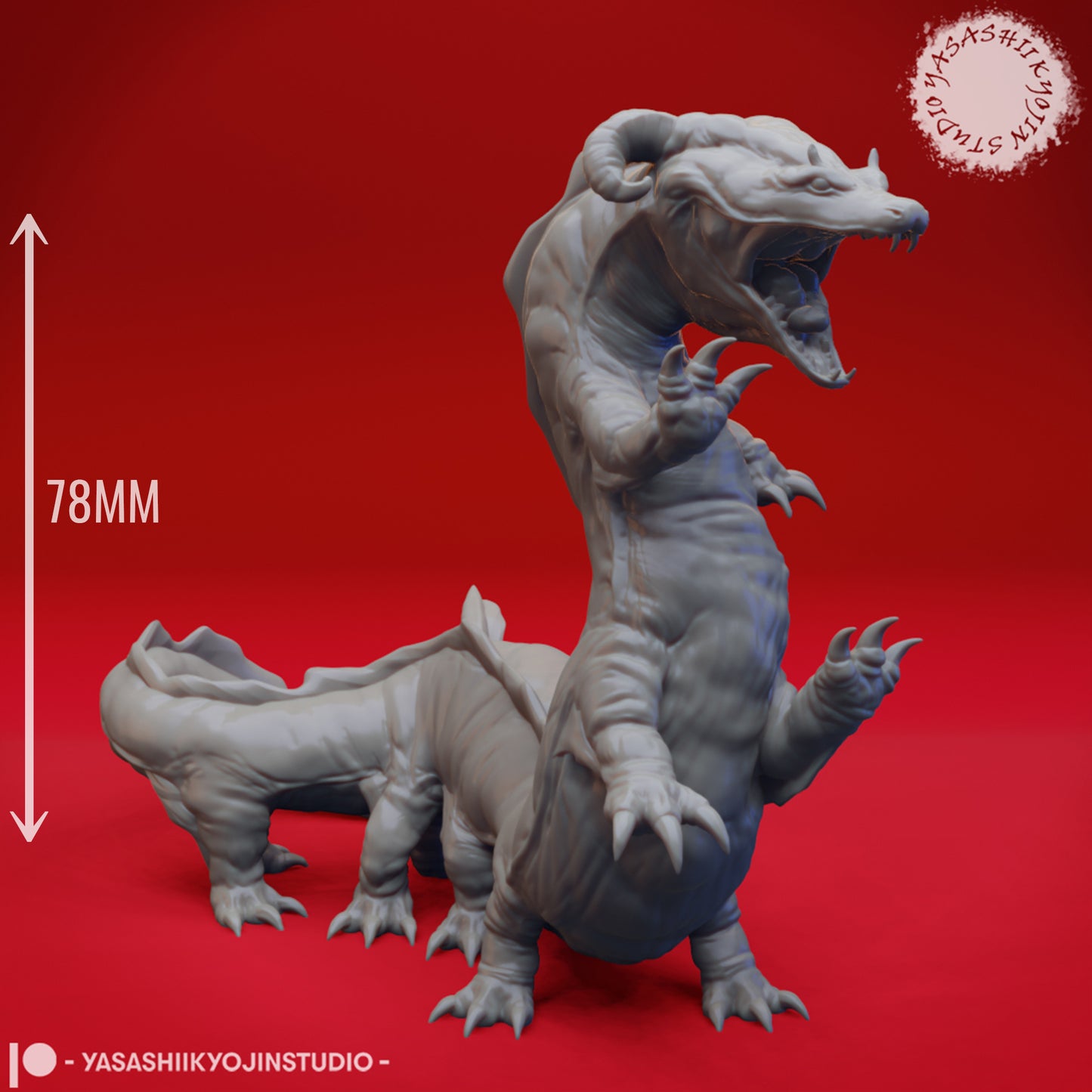 Behir - 3D Printed Mini for Tabletop Gaming, Dungeons and Dragons, Pathfinder, Kings of War and other RPG's