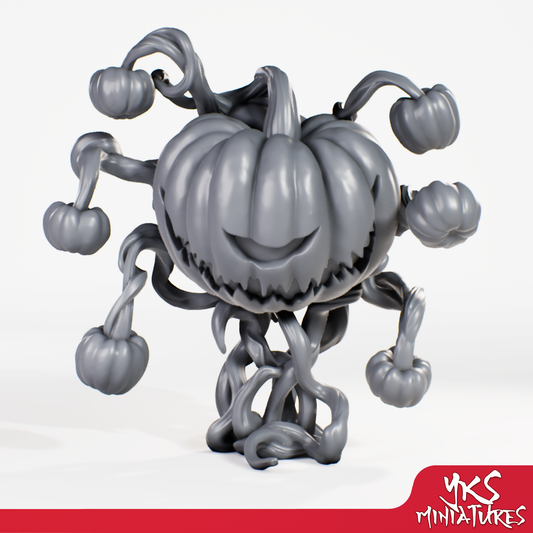 Pumpkin Beholder - 3D Printed Mini for Tabletop Gaming, Dungeons and Dragons, Pathfinder, Kings of War and other RPG's