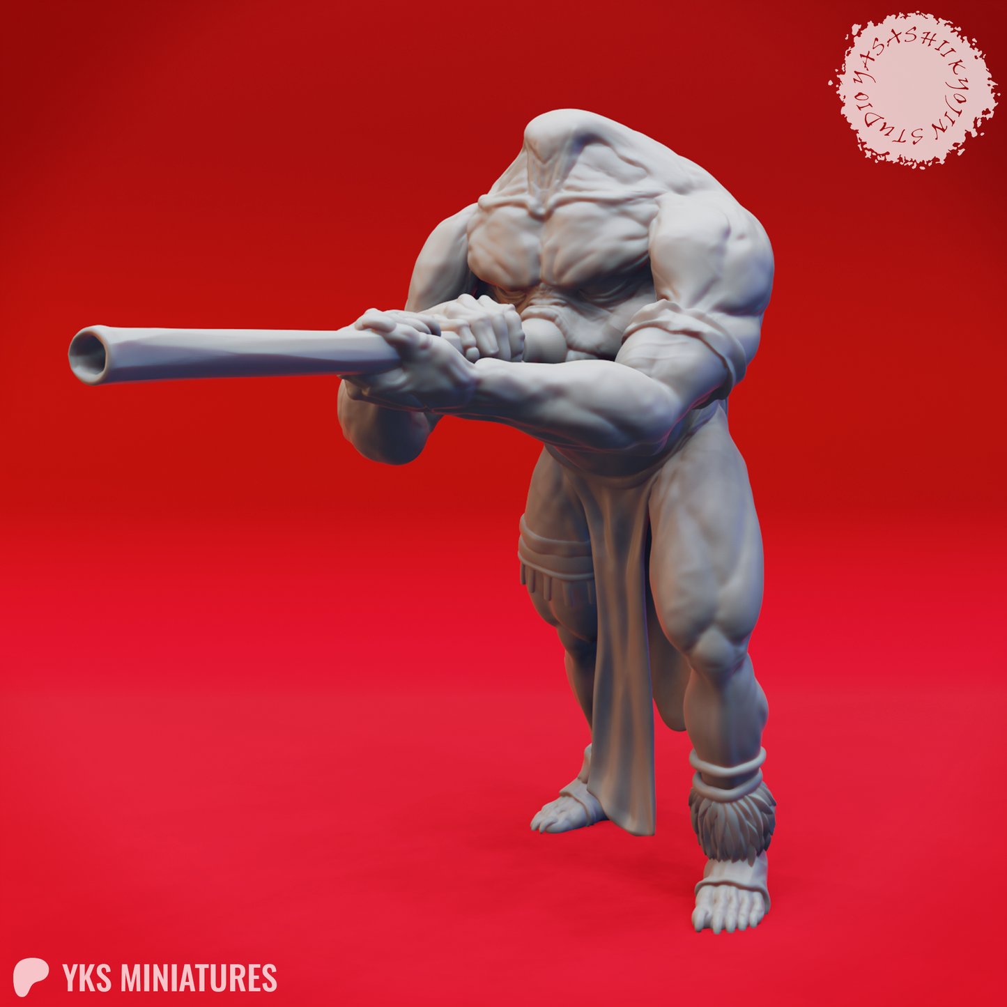 Blemmye - Blowdart - 3D Printed Mini for Tabletop Gaming, Dungeons and Dragons, Pathfinder, Kings of War and other RPG's