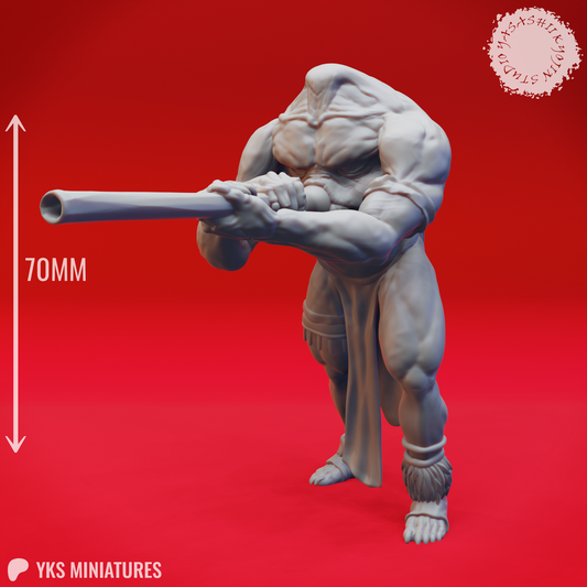 Blemmye - Blowdart - 3D Printed Mini for Tabletop Gaming, Dungeons and Dragons, Pathfinder, Kings of War and other RPG's