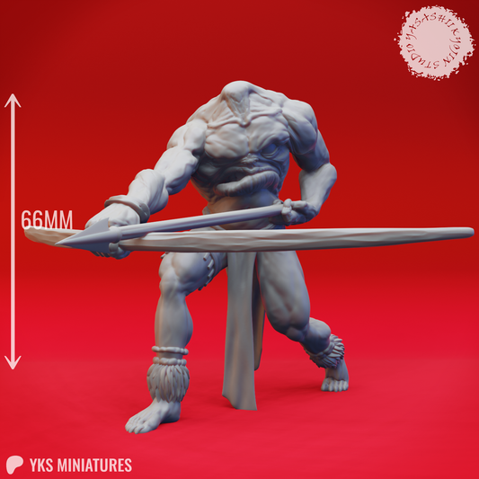 Blemmye - Archer - 3D Printed Mini for Tabletop Gaming, Dungeons and Dragons, Pathfinder, Kings of War and other RPG's