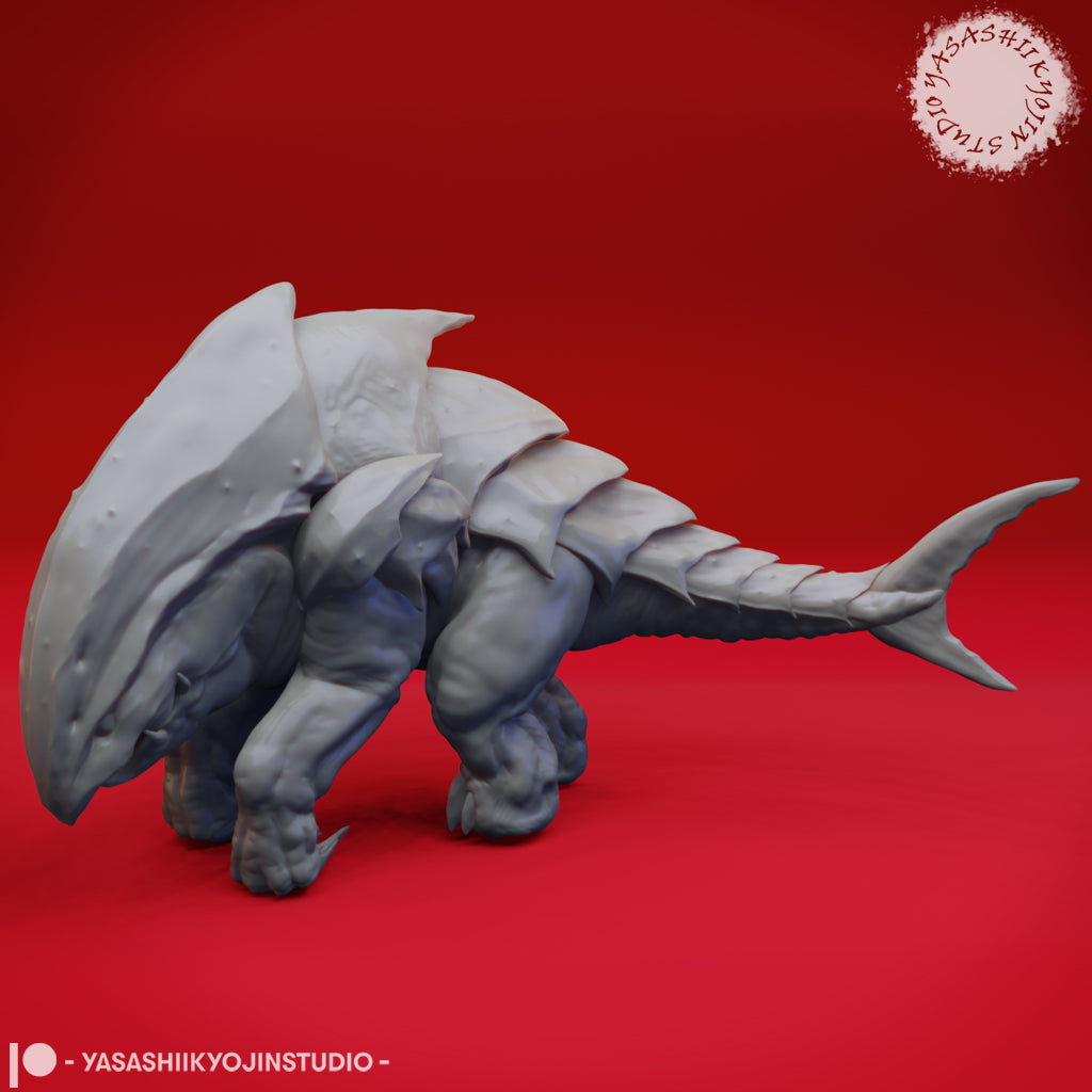 Bulette - Wandering - 3D Printed Mini for Tabletop Gaming, Dungeons and Dragons, Pathfinder, Kings of War and other RPG's